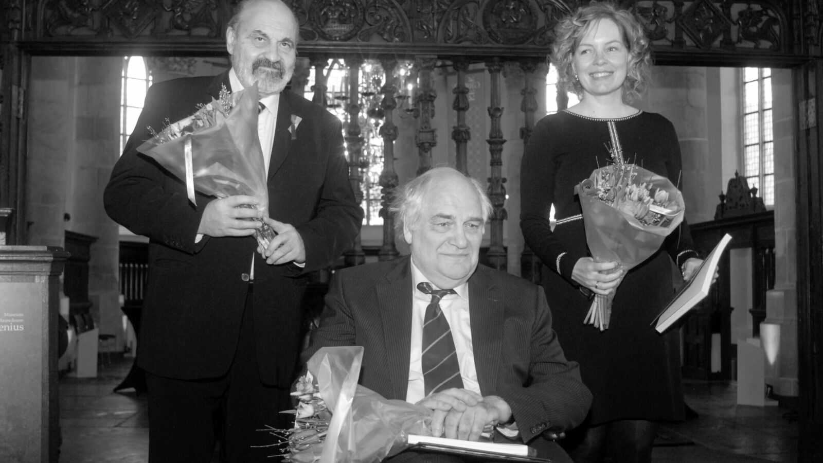 In de Grote Kerk Naarden ontvingen Beatrice de Graaf en Tomás Halík op 12 maart 2022 de prestigieuze Comeniusprijs.